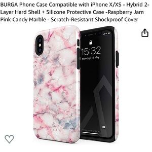 NEW!!  NEVER USED, Super cute Pink Marble themed iPhone X/XS case